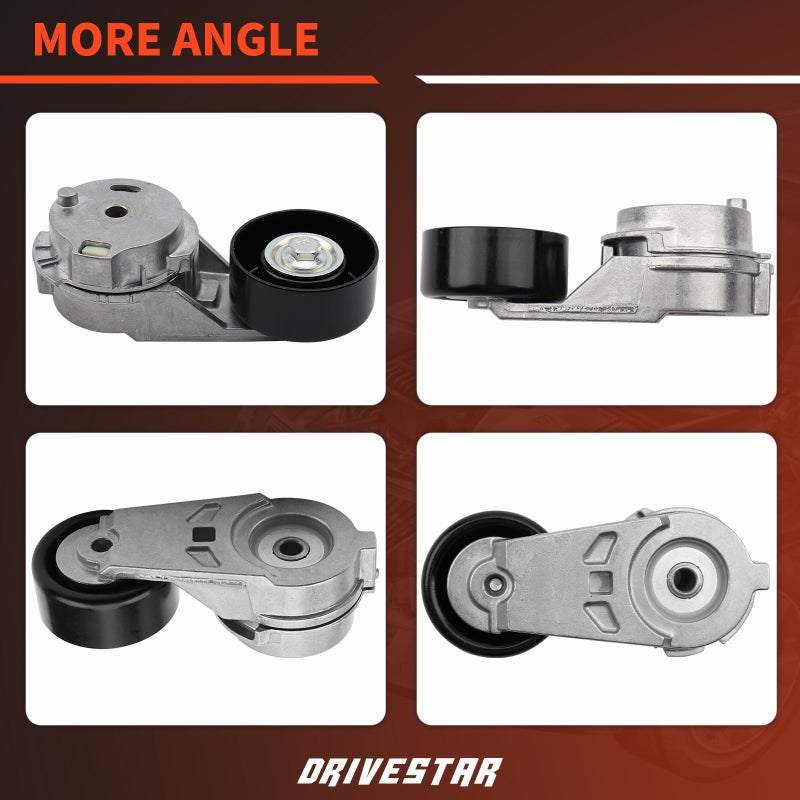 DRIVESTAR Belt Tensioner Pulley Assembly Compatible for 2004-2007 Buick Rainier 2007-2012 Chevrolet Colorado 2004-2006 GMC Canyon 2007-2010 Hummer H3 Replace 89269 38178 12573024 - Image 5